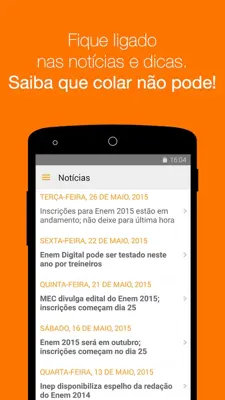 Enem android App screenshot 2